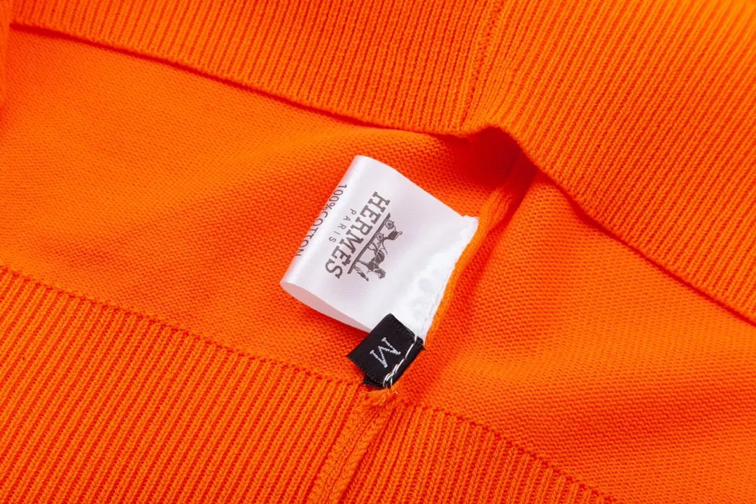 HERMES ， Retro Same Style T Versatile : Orange Size：M-3XL